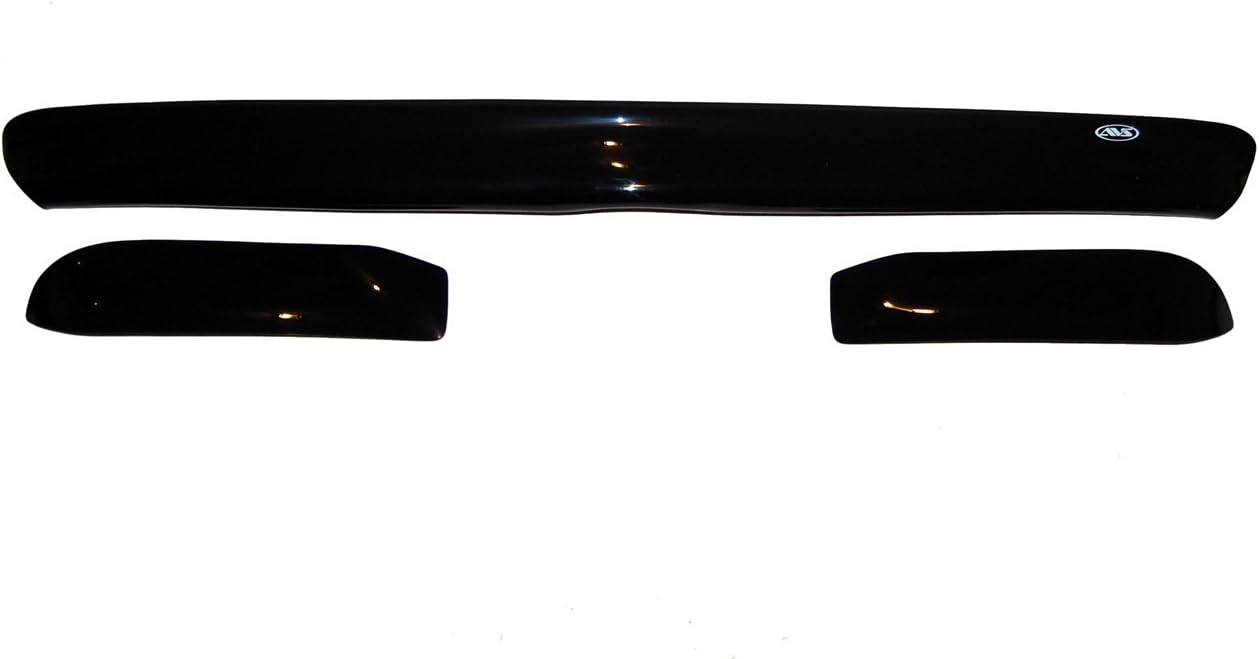 Auto Ventshade [AVS] Bugflector Deluxe | Fits 1994 - 2001 Dodge Ram 1500, 1994 - 2002 Ram 2500 & 3500 | High Profile Bug Deflector - 3 pcs., Dark Smoke | 45551