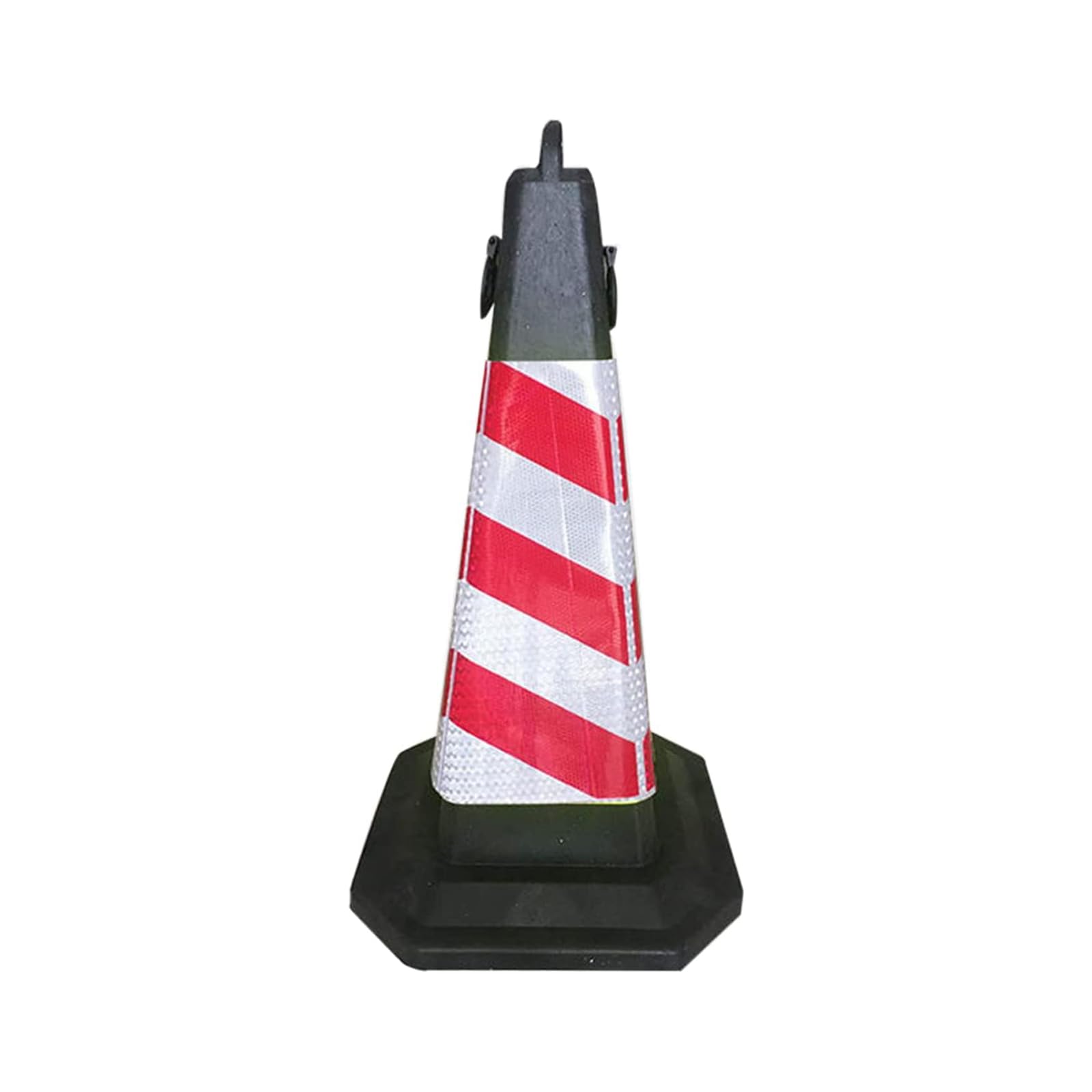 Cônes de sécurité en Caoutchouc avec réfléchissant et poignée, cônes de sécurité routière Robustes de 30 Pouces, cônes de Danger for Le contrôle de la Circulation (Color : A, Size : 2PCS)