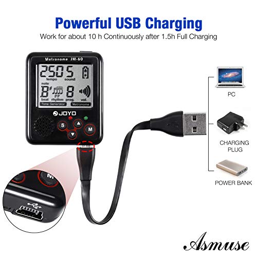 Asmuse Métronome Electronique Guitare LCD Digital Beat Tempo Mini Portable Multifonction Metronome Avec Batterie pour… - Les Beatles, Paul McCartney, John Lennon, RIngo Starr, George Harrison Asmuse Métronome Electronique Guitare LCD Digital Beat Tempo Mini Portable Multifonction Metronome Avec Batterie pour… – Image 4