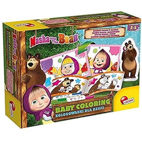 Lisciani 78066 ET MICHKA Masha Baby Coloring-Tit 3, Multicolour Cover