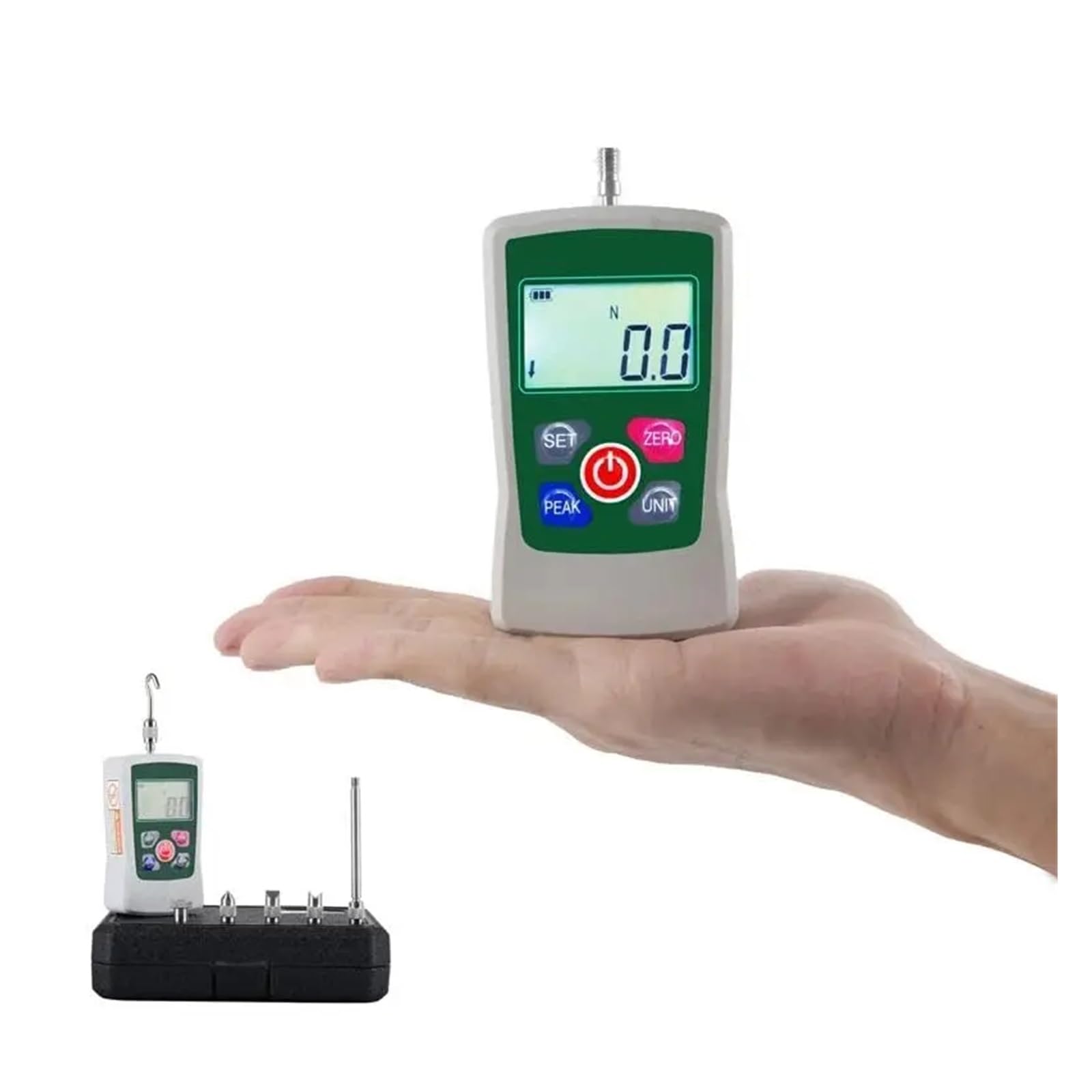 Dynamometer, Force Gauge Digital Push Pull with Backlight Electronic Dynamometer Portable Tester AMF(10N)