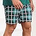 Sinzelimin Men Pajamas Set Home Casual Outfits Fashion Solid Color Short Sleeves T-Shirts Tops and Floral Shorts 2 Piece Suit Green XX-Large