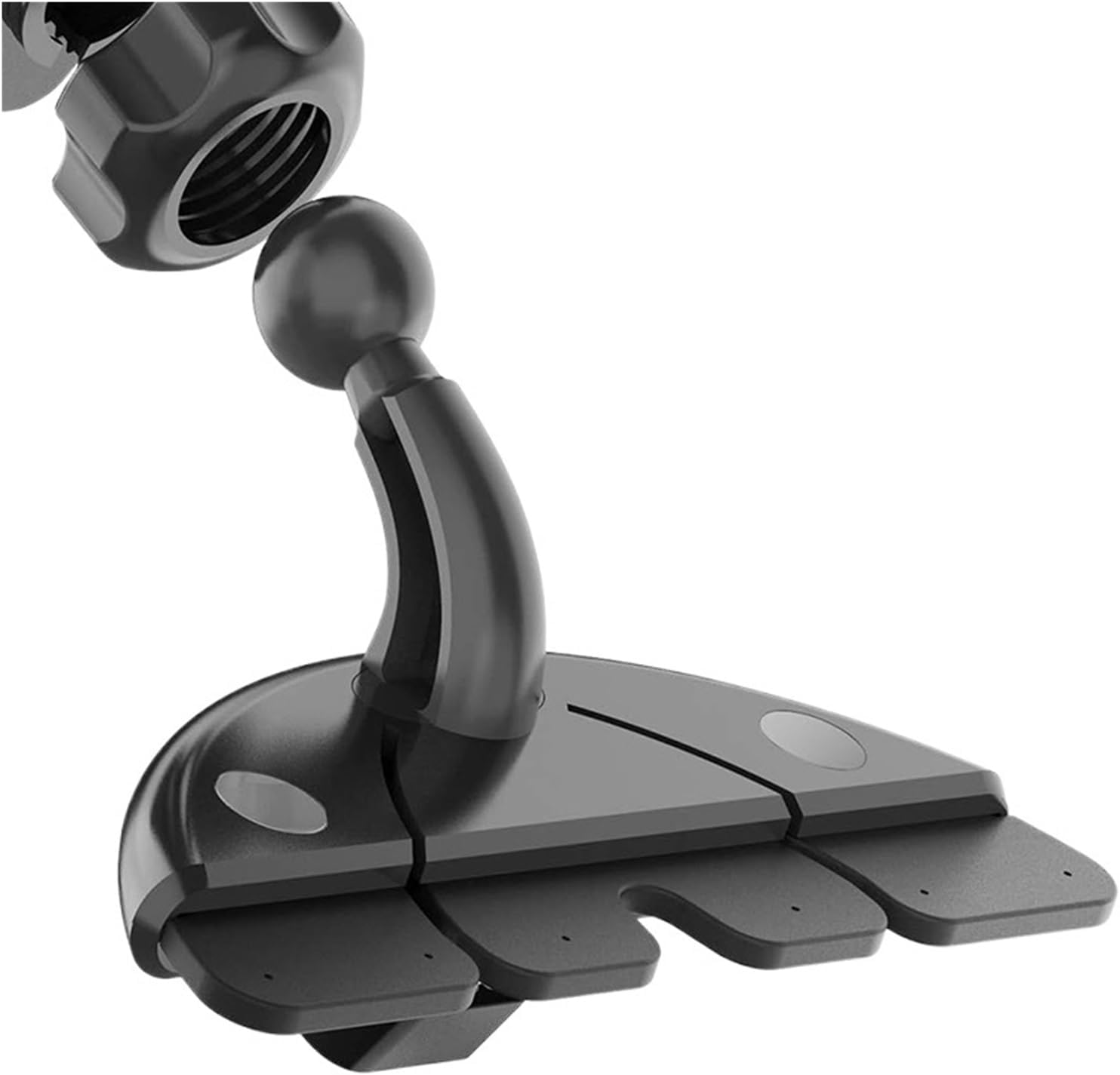 Car CD Slot Mobile Holder Accessories 17mm Ball Head Base Car CD Slot Mount Fit for Samsung Fit for Xiaomi GPS Brackets(Red)