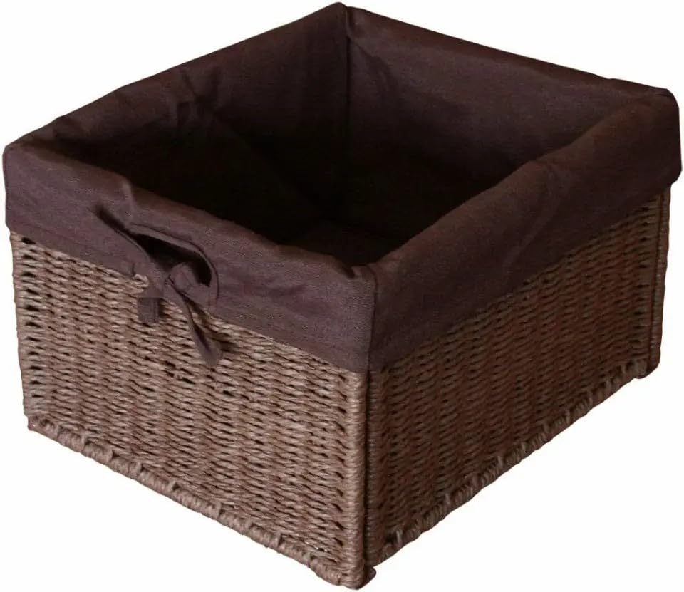 Regalkorb Schrankkorb *Dina* Korb Korbbox braun 26,5x19x31,5 cm...