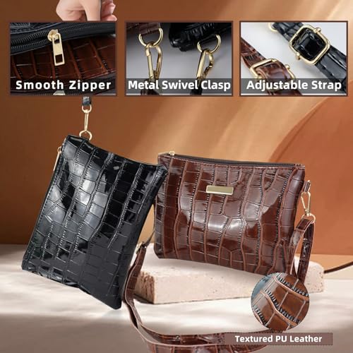 Small Crossbody Purse, PU Leather Womens Crossbody PurseWristlet Purses for Women, Small Crossbody Bag for Phone3
