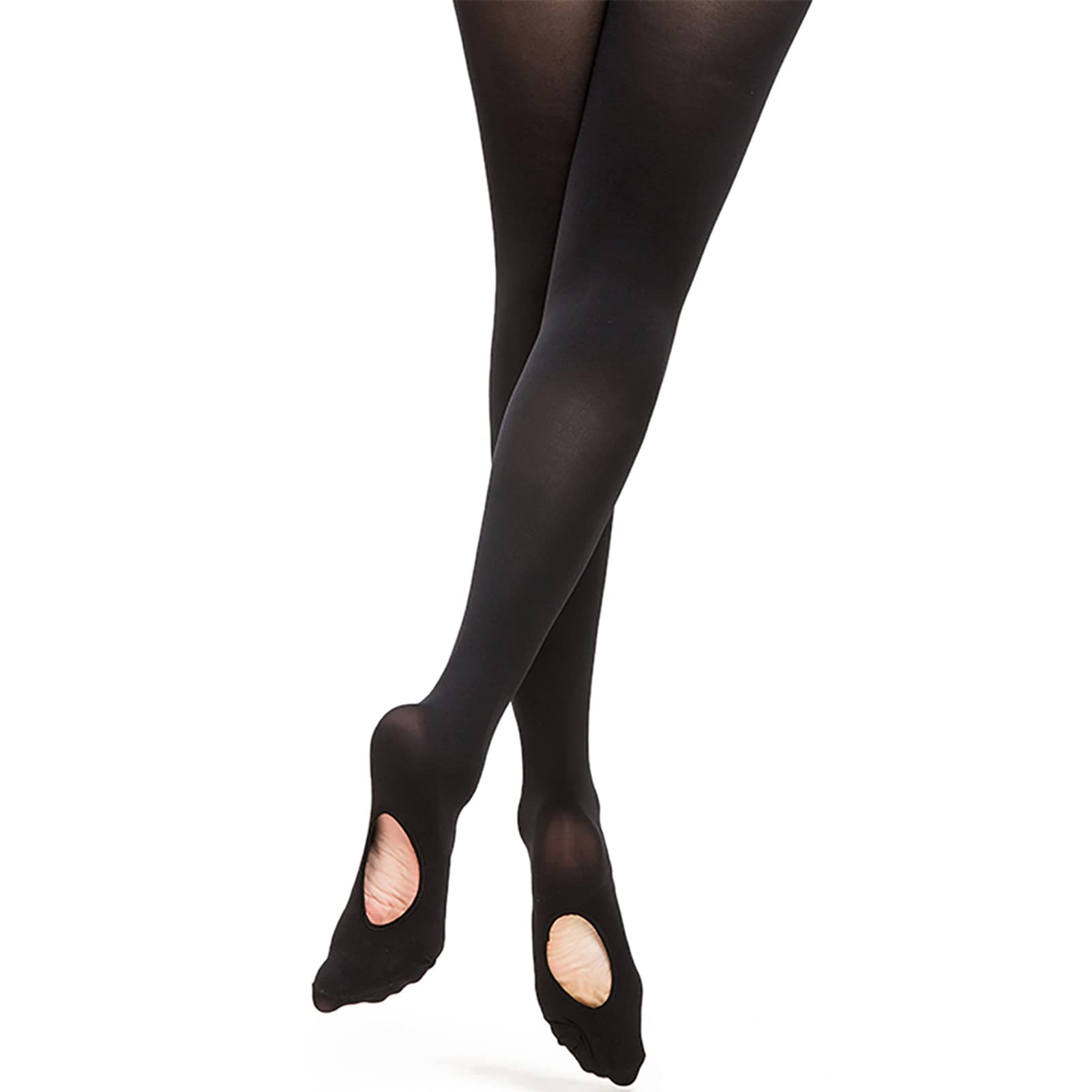 DANCEYOU Black Tights for Girls Toddler Black Dance Tights for Women Footless/Convertible/Stirrup Ballet Leggings 1 & 2 Packs