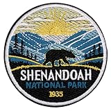 EMBROBOF Shenandoah National Park Patch – 3 inches, Cool National Park Patches Collection – Iron On/Sew On Embroidered Travel Patches for Backpacks