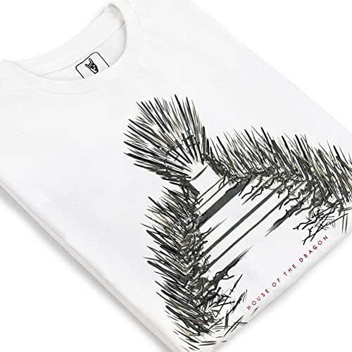 Image of Free Authority House of Dragon Printed Regular Fit White Cotton Men's T-Shirt