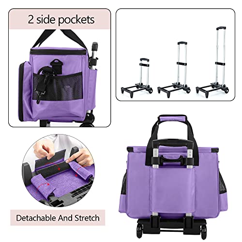 Luxja CALX061-02 Sewing Machine Case With Detachable Dolly And Removable Bottom Pad thumb #2