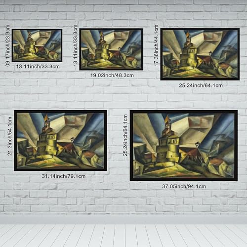 Tableau WCYB Markwippach Lyonel Feininger toile déco murale 20x30 - 2