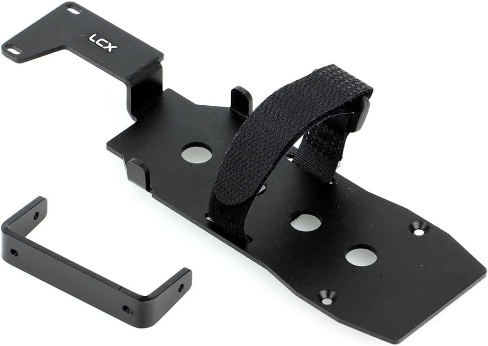 LCX Racing 1/10th RC Crawler Car CNC Machined Metal Low LCG Battery Tray Relocation Mount Chassis Brace for TRX4 TRX-4, Upgrades Parts Accessories