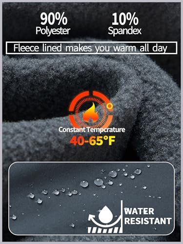 Women's Snow Ski Pants Waterproof Windproof Fleece Lined Softshell Insulated Winter Snowboarding Hiking Outdoor Flare Pants Dark Grey XXL