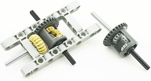 Miniatura 6 de 855 piezas MOC de repuesto STEM, engranajes de automóviles, ejes de ruedas, conectores de bloques de construcción, accesorios de piezas, pasadores