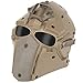 Tactical Mask, Full Face Mesh Mask with NVG Mount & Side Rails for Airsoft Paintball Wargames(T)