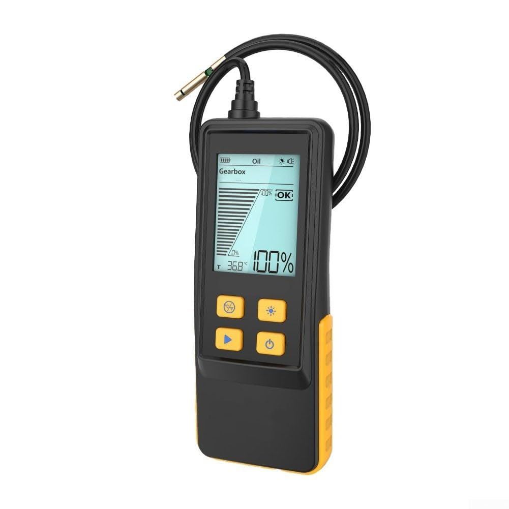 AS505 Tester digitale per liquido dei freni con rilevamento dell'umidità, sensore ottico per analisi dell'olio per auto, allarme audiovisivo, sonda da 800 mm