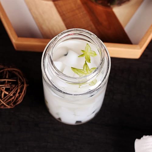 Miniatura 7 de SAIOOL Con tapa de rosca (2 unidades) tarros de cocina, 2 recipientes de almacenamiento de alimentos de 19.6 fl oz*2 botes de almacenamiento de