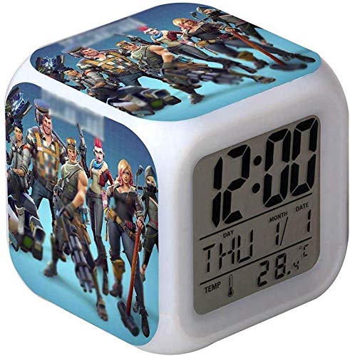 Unicorpse Color Changing Night Light Alarm Clock Gift Toy Game (Style 8)