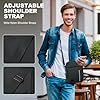 Aucuu Mens Shoulder Bag Crossbody Bag, Waterproof Men's Small Side Bag, Casual Handbag with Adjustable Strap, Oxford & Polyester, Lightweight Cross Body Bag for Daily Use, Black #5