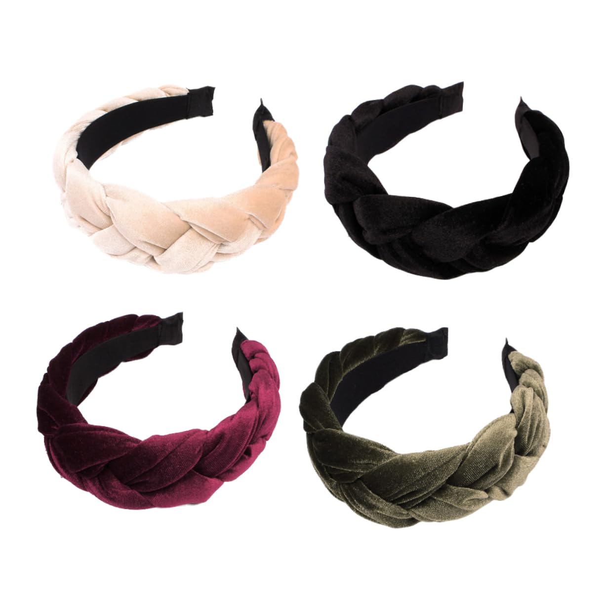 4piezas Accesorios Para Lavado De Cara Diademas Anchas De Aro Para Mujeres Único