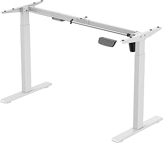 ErgoYou Electric Height Adjustable Table Motorized Ergonomic Sit Stand Computer Desk - 90 Kgs Max Weight Capacity - SM3 Se Price In India
