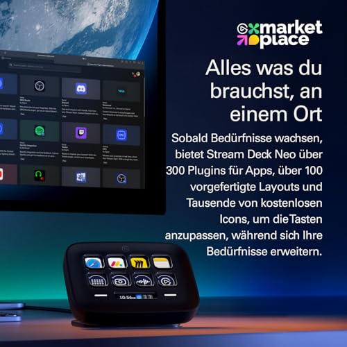 Elgato Stream Deck Neo Schwarz, 8 anpassbare Tasten – Ansicht 6