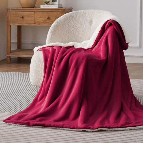 image for Bedsure GentleSoft Sherpa Fleece Throw Blanket Twin Size for Couch - T