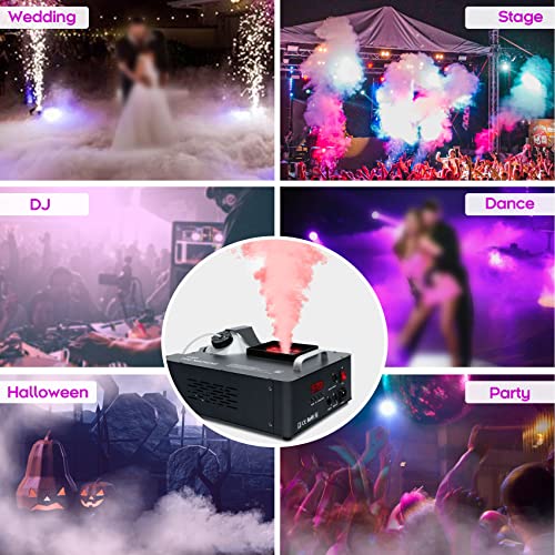Máquina de humo para escenario 3 en 1 1500W con 24 LED miniatura 5