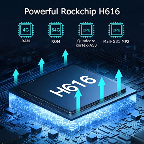 Android Tv Box 10.0, Tv Box Android 4Gb Ram 64Gb Rom H616 Quad-Core 64Bit Cpu Smart Tv Box Supports 2.4G/5G Wifi Ethernet Bt4.0 4K 6K Ultra Hd Output H.265 Decoding Android Box [2023 Newest] #TOP2