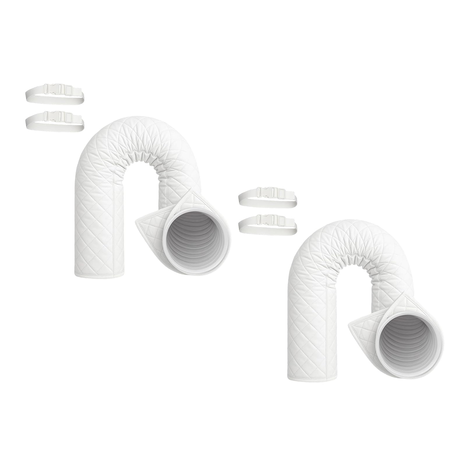 2 Pack Fastening Band Secured Cooling Hose Wraps for Good Thermal Insulation and Resistance Insulated Conditioning Duct Wrap