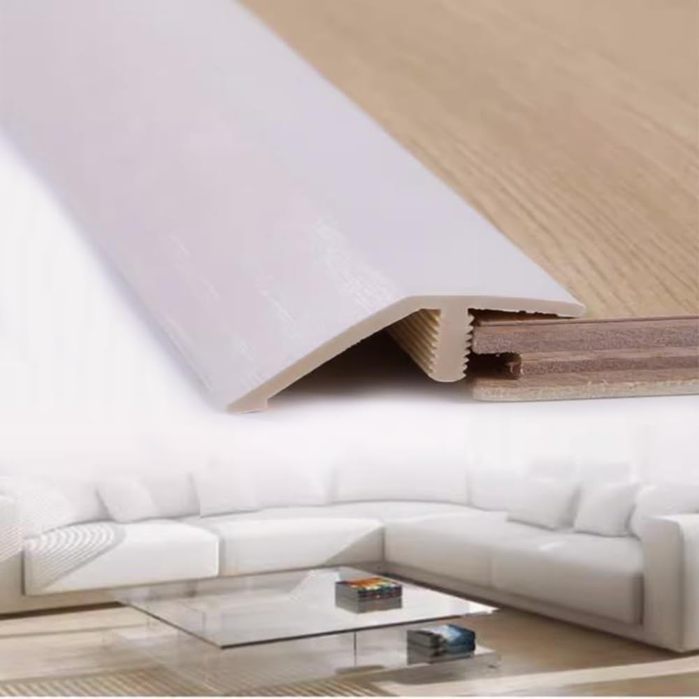 Nilza F Loor Transition Strip Or Wood To Tile 0.5"-0.7" Height, Pvc Threshold Strip Loor Edging Trim Strip, Thresholds Cover Strips Or Doorways Looring, Vintage Style (Color : )