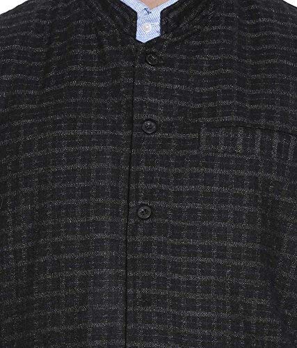 Image of Men's Woolen KULLU Patti Tweed Bandhgala Nehru Jacket Waistcoat