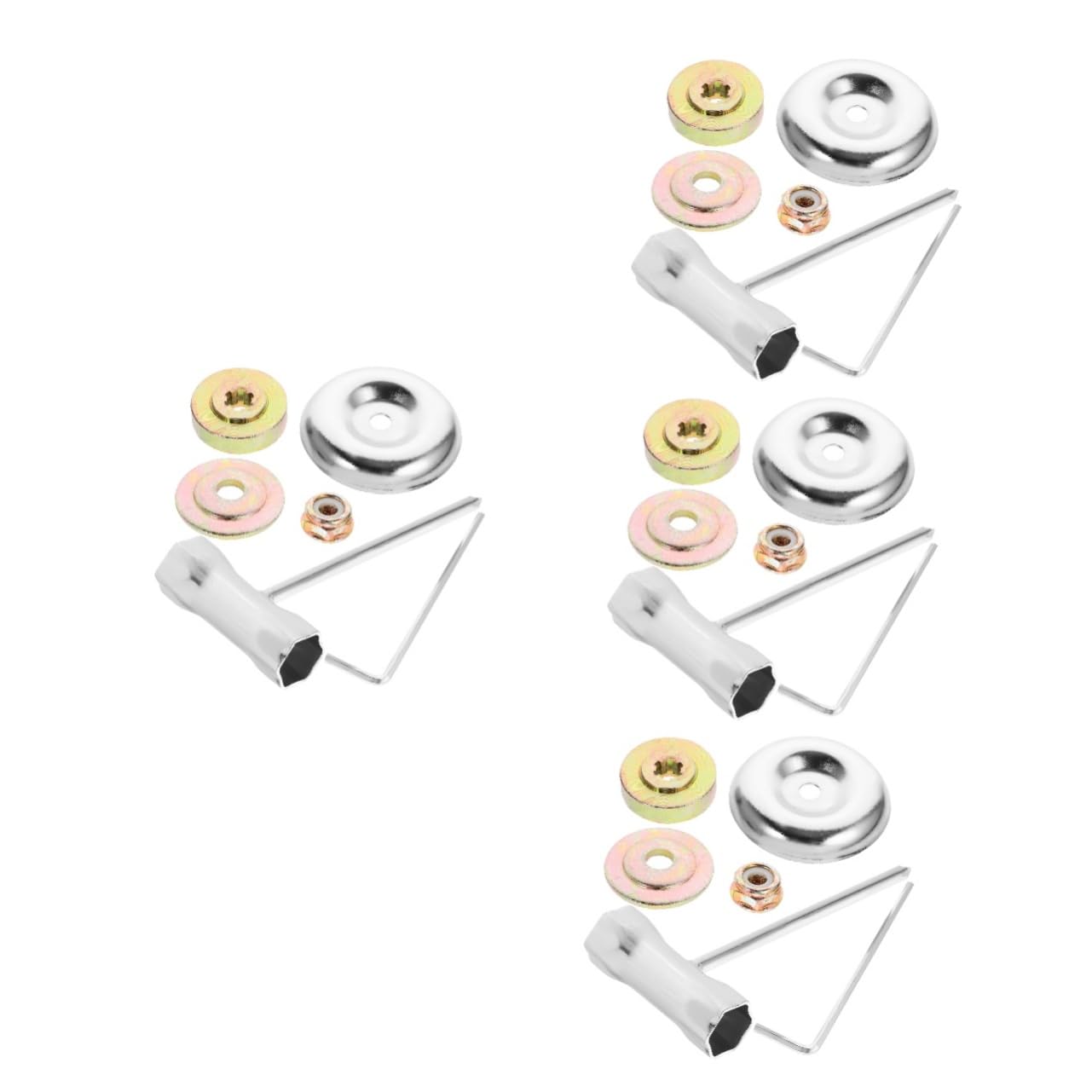 INOOMP 4 Set di Accessori per Tosaerba Strumento per La Rimozione delle Erbacce da Esterno Disco da Taglio per Tosaerba Piastra per Tagliaerba in Metallo Disco per Tosaerba Disco da