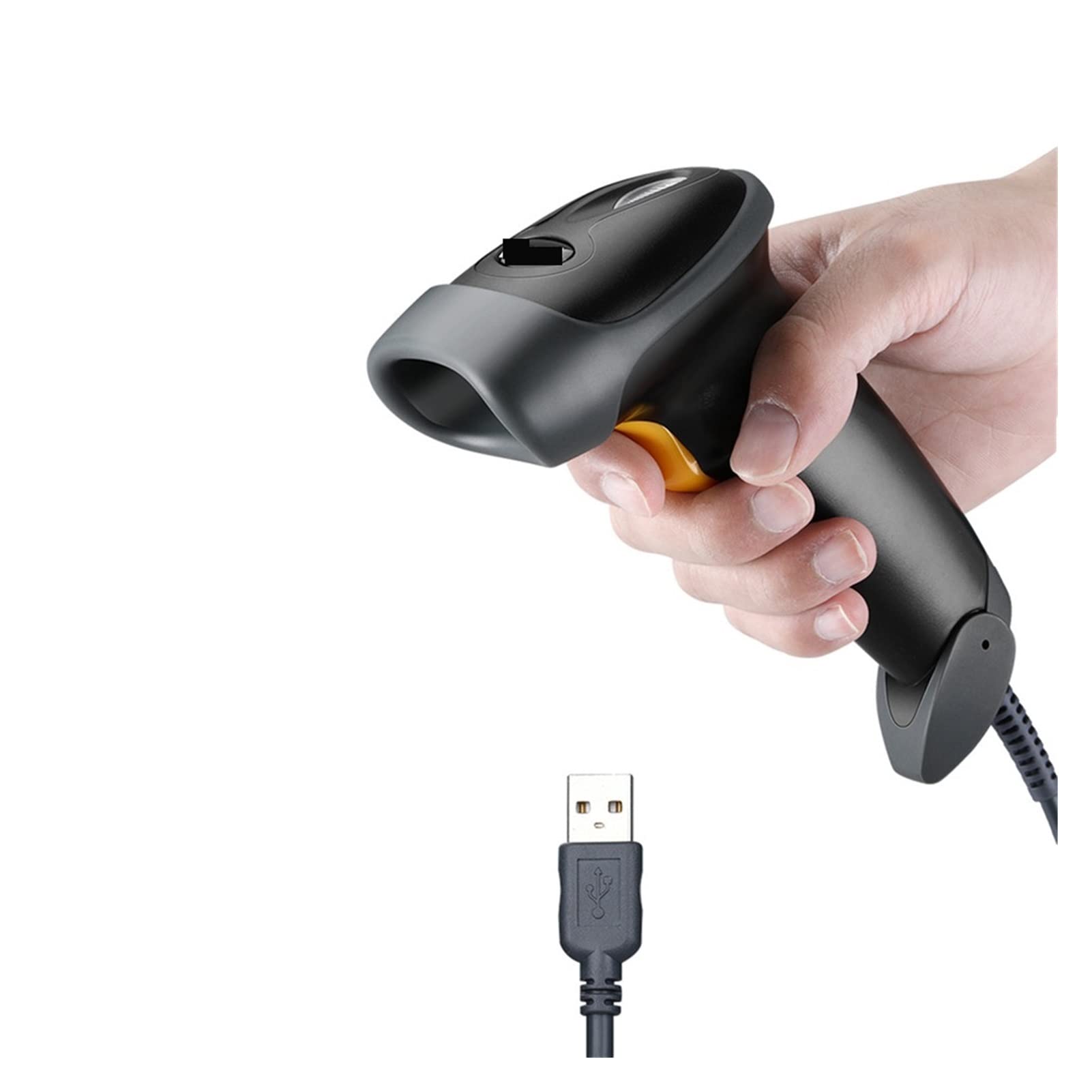 LNHHG Wired 1D QR 2D Barcode Scanner Handheld Extra Long USB Wired Bar Codes Reader CCD PDF417 Data Matrix Bar Code Scanning