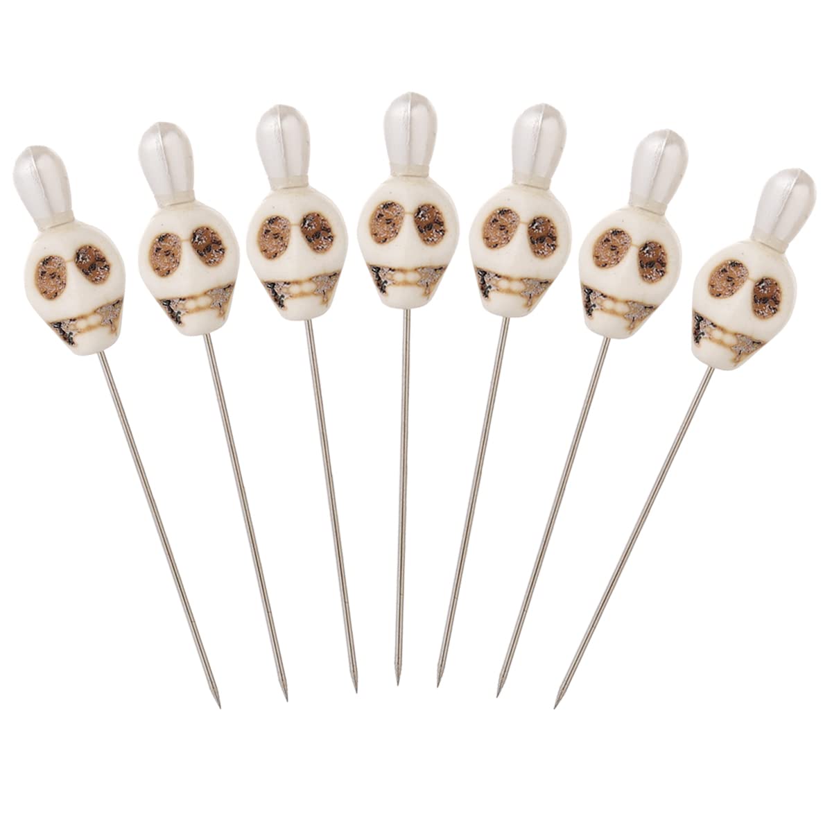 BLESSUME 7 Kerze Voodoo Puppe Ritual Nadeln Schädel Oben (We