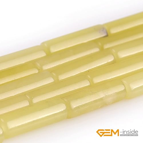 Miniatura 4 de GEM-Inside - Tubo de columna de 0.157 x 0.472in con piedras preciosas sueltas para hacer joyas de 15 pulgadas