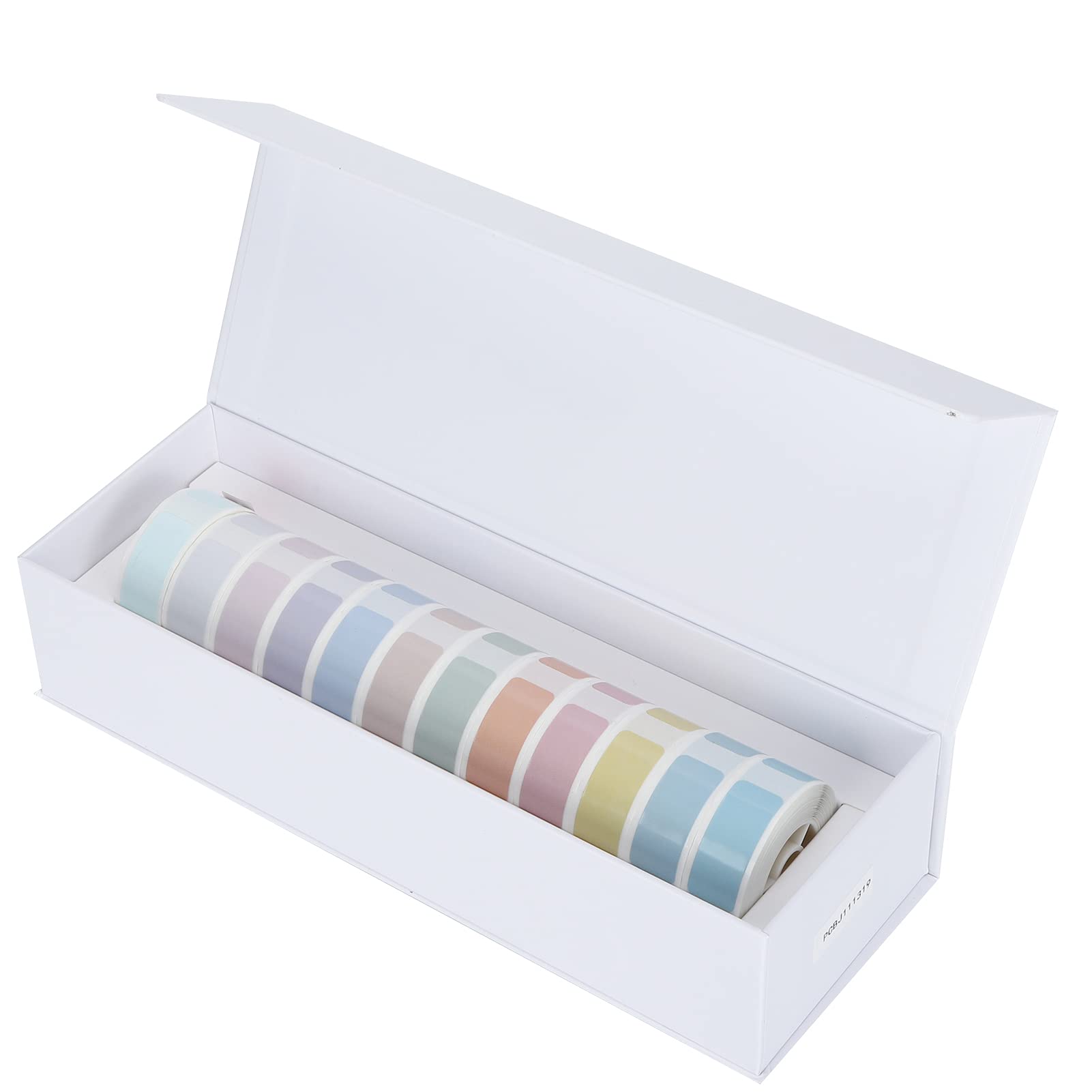 12 sztuk Wodoodporna naklejka termiczna w rolkach Samoprzylepny papier do etykiet PCV do przechowywania w kuchni Odzież Identyfikacja biżuterii 12 x 30 mm 180 arkuszy w rolce (Zestaw wiosenny)