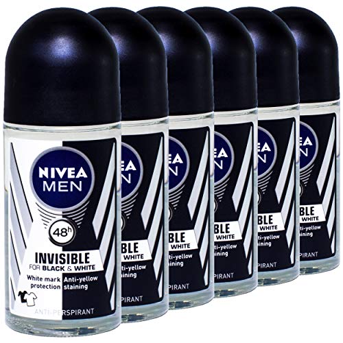 6 x NIVEA MEN® Invisible for Black & White 48h Anti-Perspirant 50ml