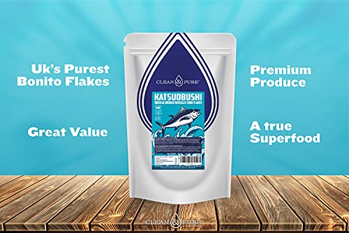 UKs Purest Bonito Flakes/Katsuobushi/Dried Fish Flakes 125g | Atlantic Skipjack Tuna: Low Benzopyrene & Heavy Metals | Bonito Flake Smoked Fish | Large 125g Zip-Lock Re-Seal Bag | Clean and Pure - Afbeelding 8