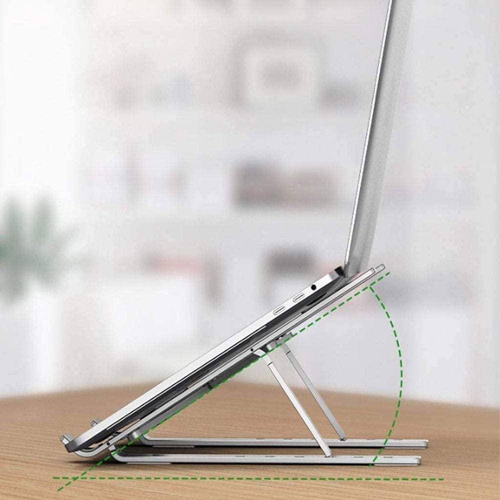 Supporto per Laptop, dissipazione del Calore Cavo, Supporto per Notebook Multifunzione Multifunzione ventilato Portatile Pieghevole, Si Adatta Fino a 17in Laptop