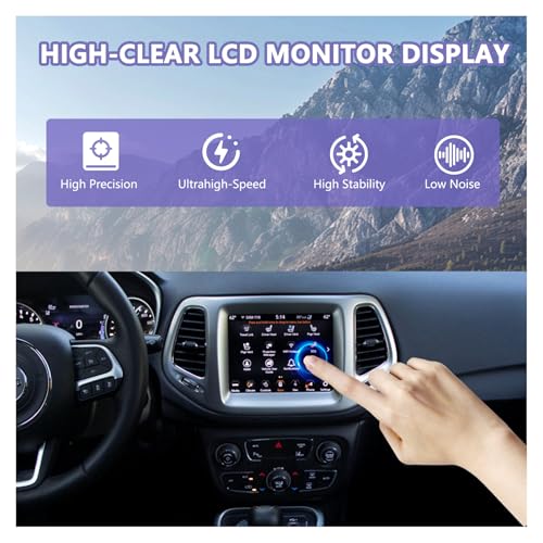 Image of New Replacement 7 inch Uconnect LCD Display with Bracke LCD Monitor Digitizer Radio Navigation Fit for Jeep Compass 2017-2020 TDO-WXGA0700K00033-V2 TDO-WXGA0700K00057-V1 LMB-K00057BL