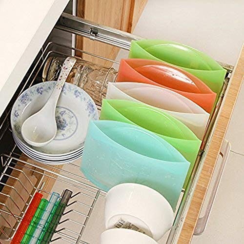 Reusable Silicone Food Bag Storage, 4 Packs #TOP5