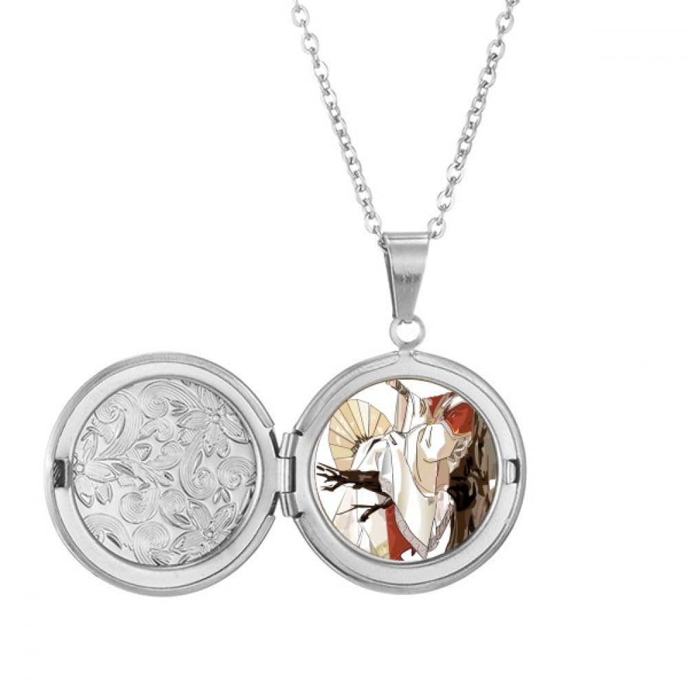 Collier homme archaïque chinois : pendentif médaillon amulette ethnique originale - 5