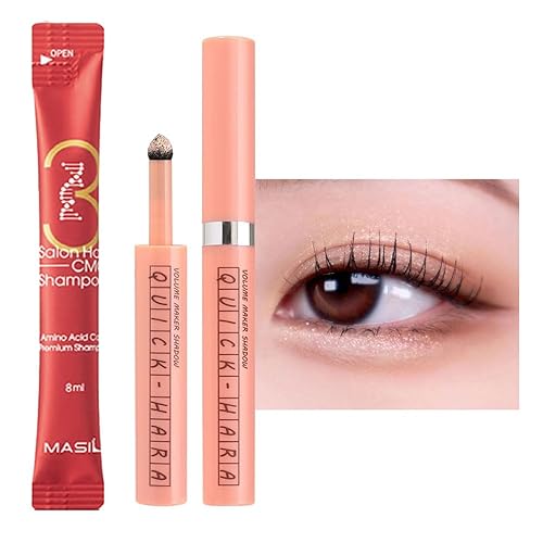 Set Shimmer Glitter Eye Maker Volume Sombra de ojos en barra Quick-Hara Glitter Maquillaje de ojos K-Beauty (#01 Luz solar matutina), #01 Luz del