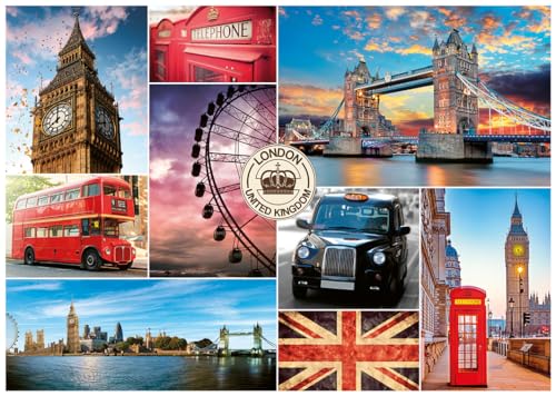 Nathan - Puzzle 1000 Teile – London Besuch – Erwachsene und Kinder ab...