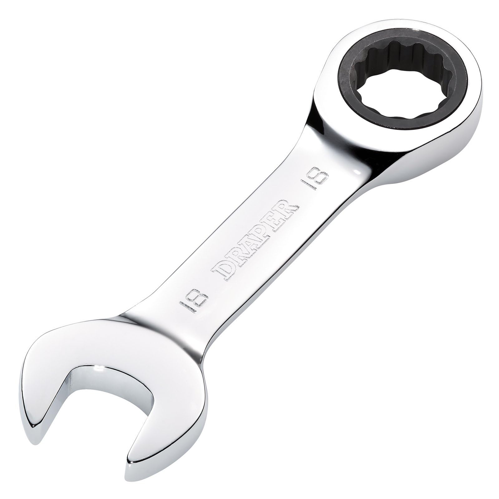 Draper 27915 HI-TORQ® Metric Stubby Ratchet Spanner 18mm