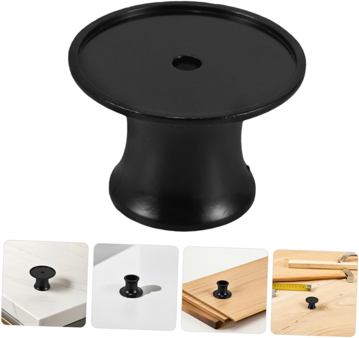 2pcs Universal Alloy Razor Holder Base for Vintage Manual Razor and Shaving Brush Stand, Metal Shaving Tools Organizer for Men’s Bathroom Grooming