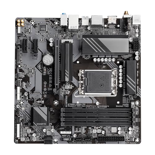 GIGABYTE B760M DS3H AX Scheda Madre - Supporta processori Intel Core 14ª generazione, VRM digitale a 6+2+1 fasi, fino a 7600MHz DDR5 (OC), 2x PCIe 4.0 M.2, Wi-Fi 6E, LAN 2.5GbE, USB 3.2 Gen 2 - Scheda madre - Immagine 4