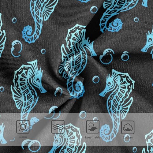 Little Girls' Soft Cotton Underwear Kids Breathable Comfort Seahorse Panties Briefs Toddler3