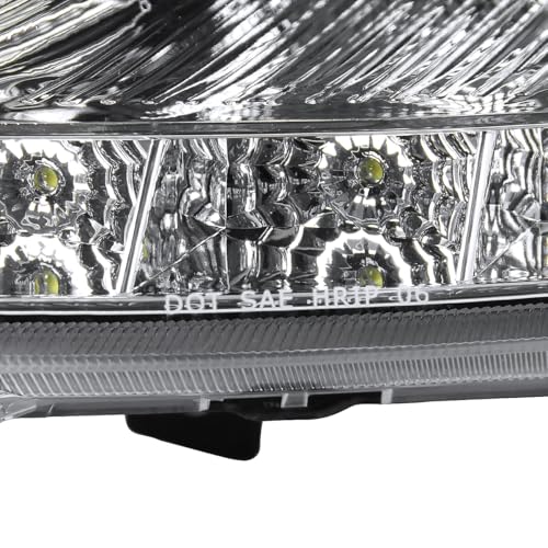 SPEC-D TUNING LED Signal Chrome Projector Headlights Compatible with 2006-2009 Nissan 350Z with Factory HID Headlight, Left + Right Pair Headlamps Assembly - Image 6