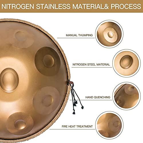 Handpan de acero con 9 tonos y accesorios miniatura 3